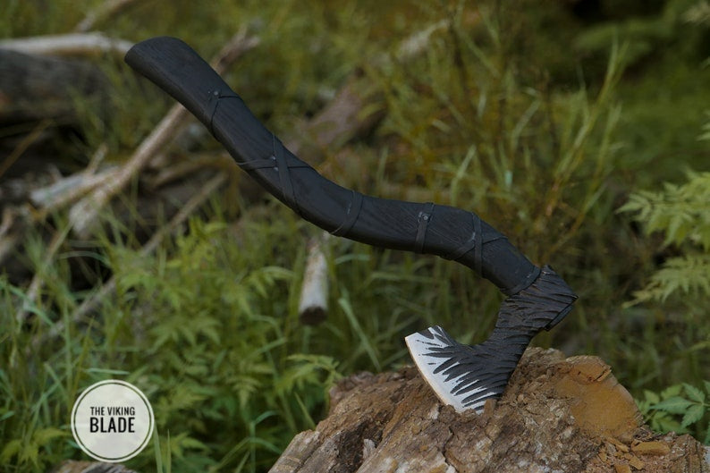 Custom Hand Forged Carbon Steel Viking Axe |The Viking Blade|