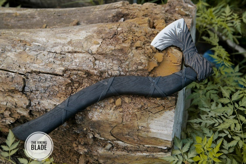Custom Hand Forged Carbon Steel Viking Axe |The Viking Blade|