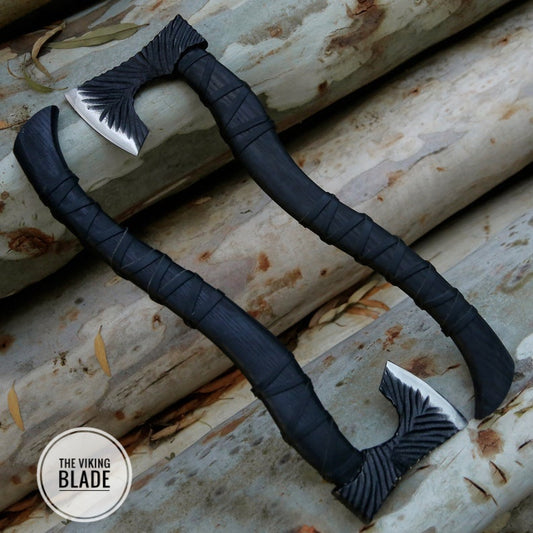 Custom Hand Forged Carbon Steel Viking Axe |The Viking Blade|