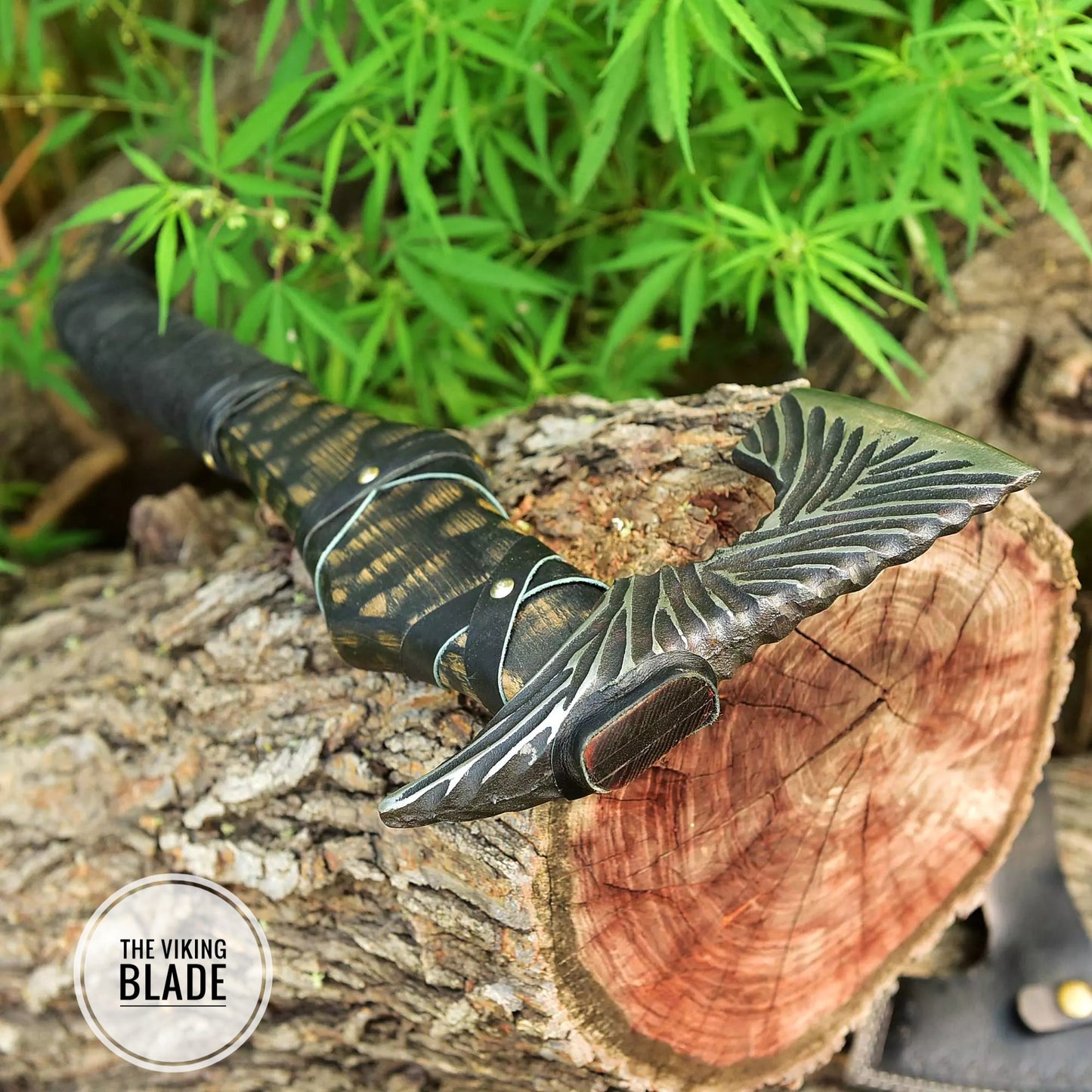 Custom Hand Forged Viking Axe With Leather Sheath |The Viking Blade|