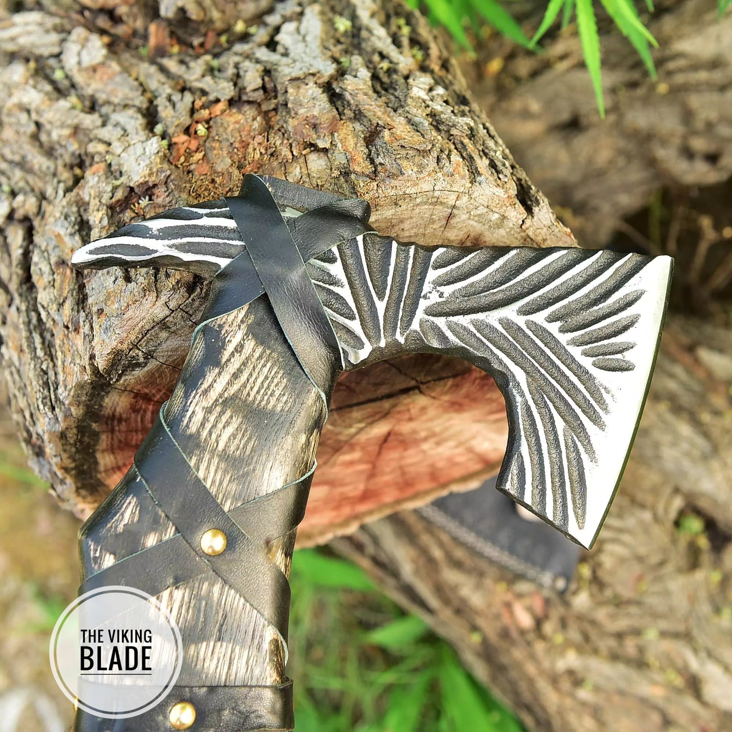 Custom Hand Forged Viking Axe With Leather Sheath |The Viking Blade|