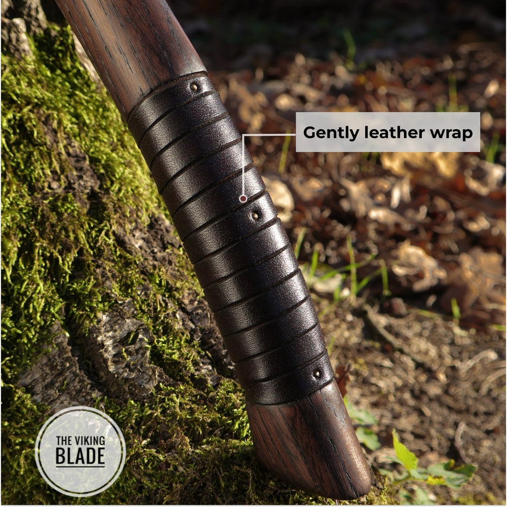 Custom Hand Forged Hatchet With Leather Sheath |The Viking Blade|