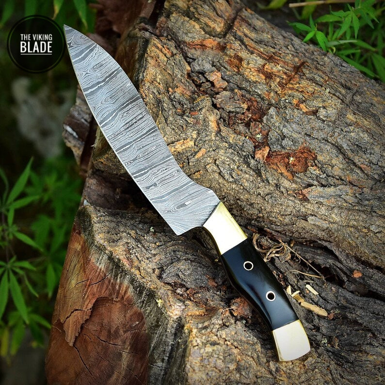 Custom Handmade Forged Damascus Steel Chef Knife KITCHEN BONING KNIFE