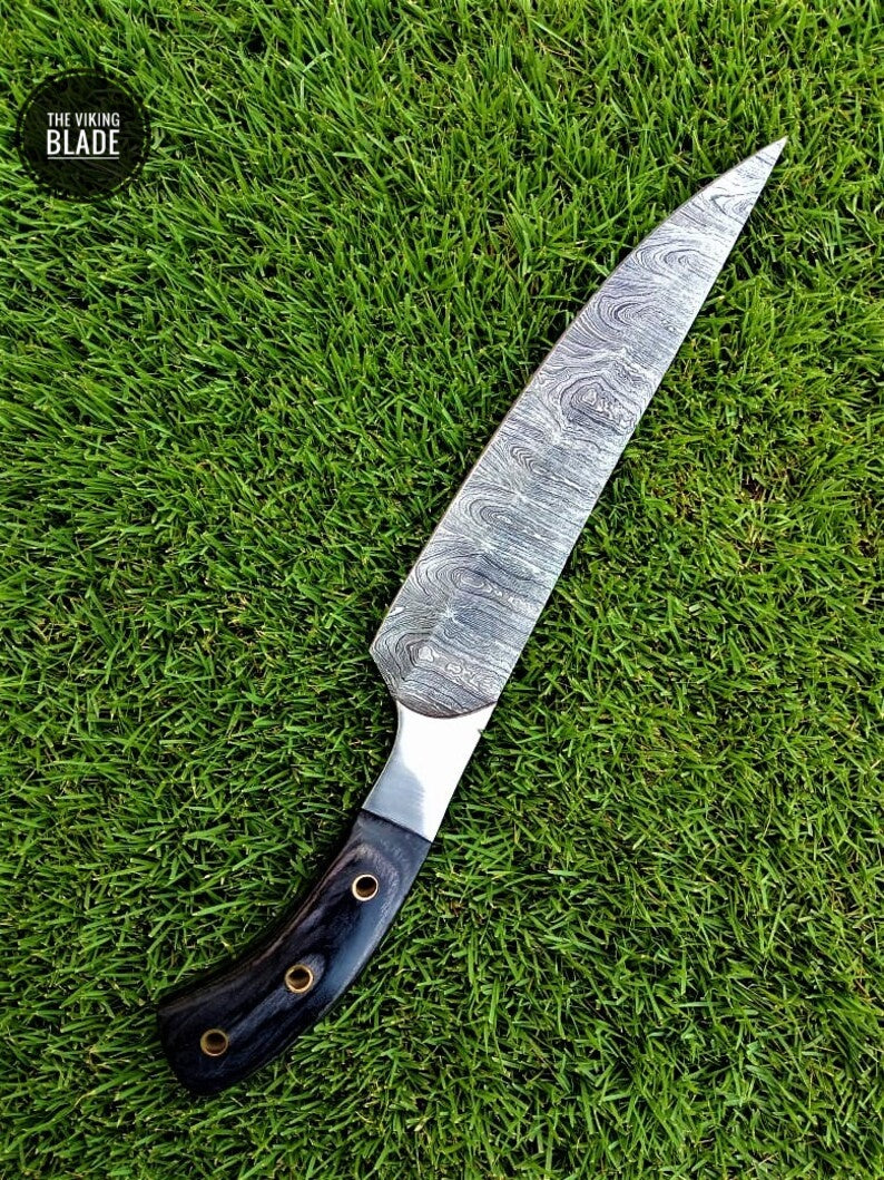 12”inch Chef Knife Japanese Kitchen Slicing VG10 Damascus Steel Cooking
