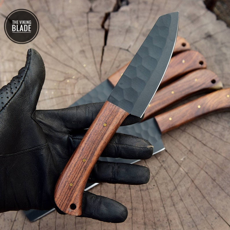 Custom Handmade Forged Carbon Steel Chef Knife Kitchen Knives Chef Set