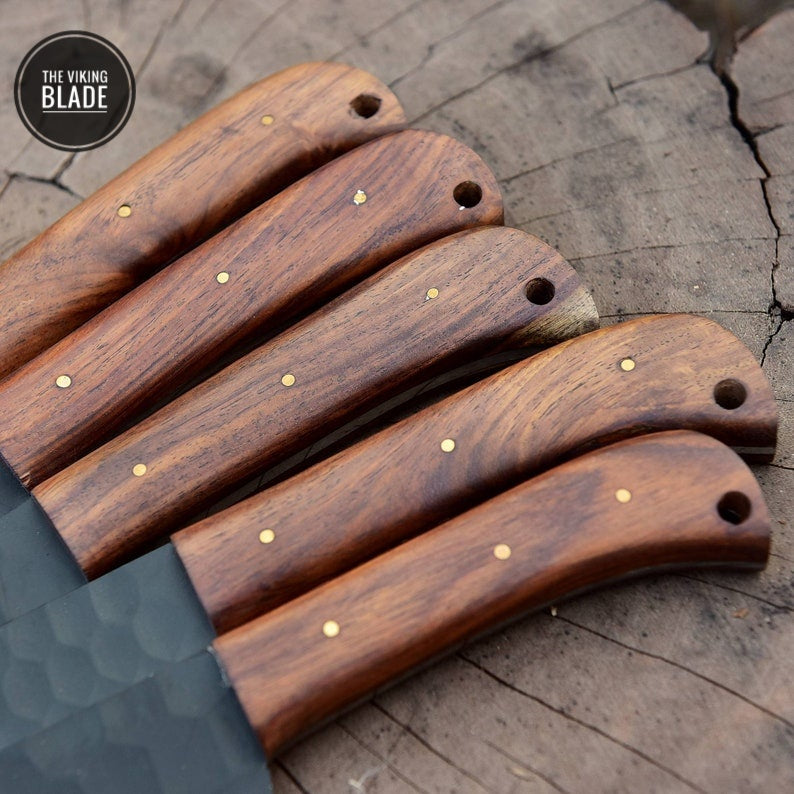 Custom Handmade Forged Carbon Steel Chef Knife Kitchen Knives Chef Set