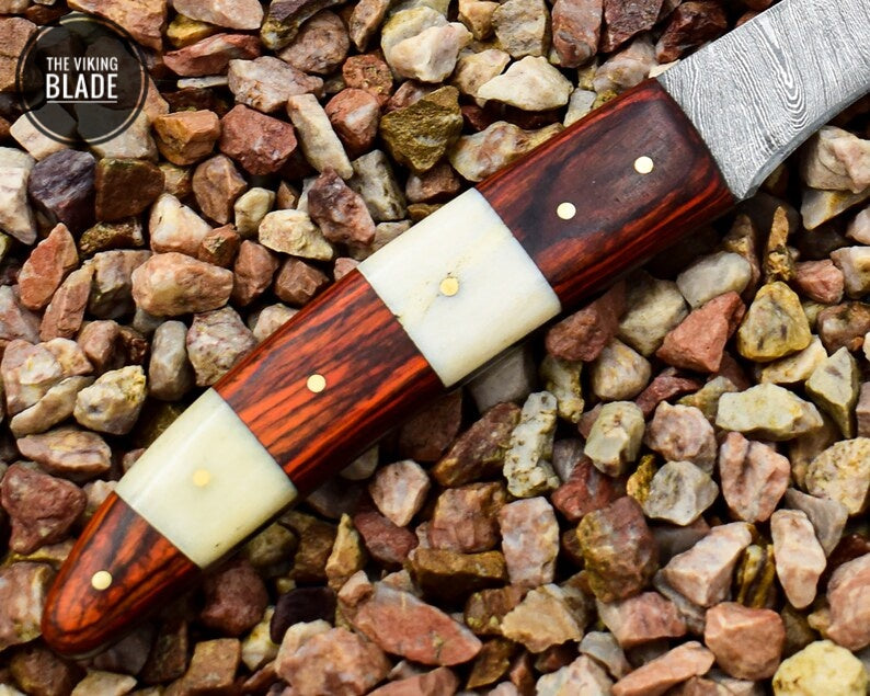 Special Gift Fillet Knife - 12" Beautiful Damascus Steel Handmade Fillet Knife