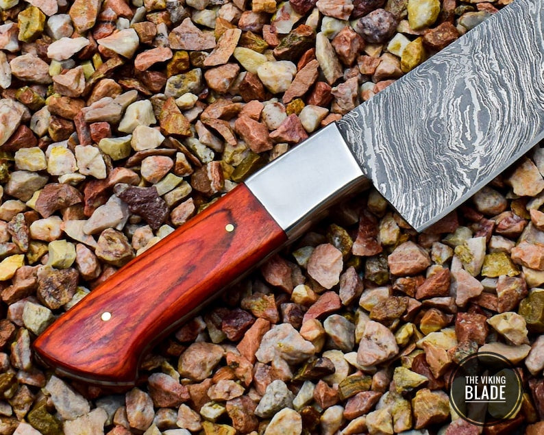 Custom Handmade Damascus Steel Chef Kitchen Knife