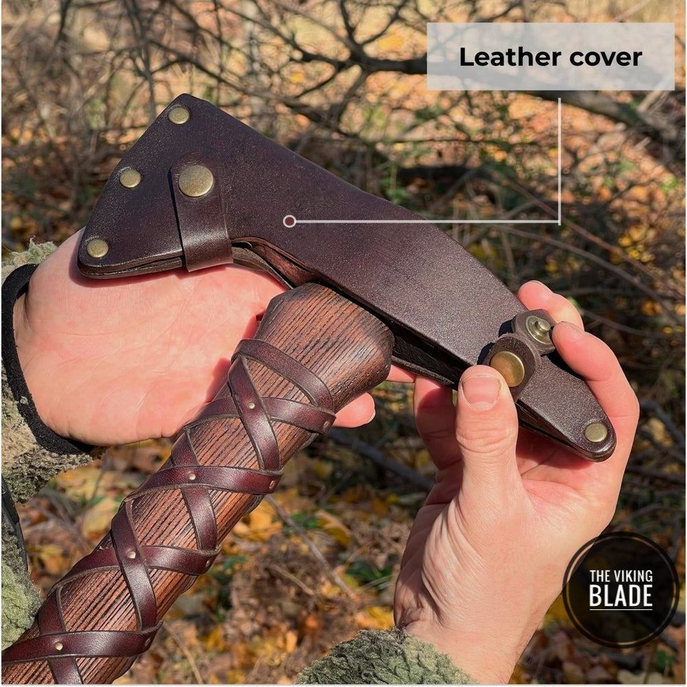 Hand-forged Gurons spike tomahawk