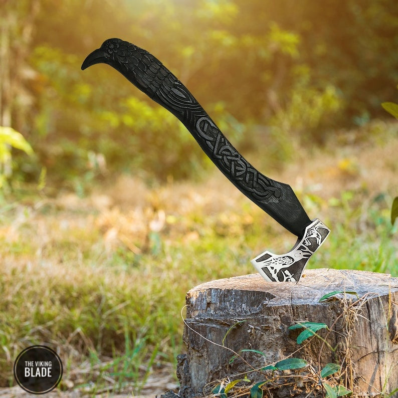 Custom Handmade Carbon Steel Viking Axe