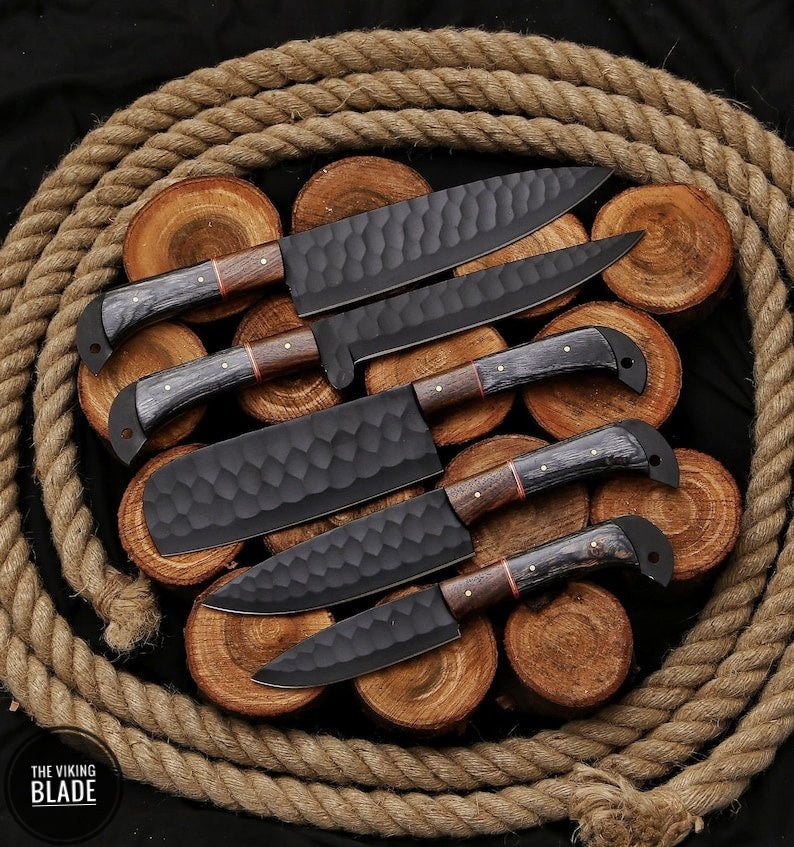 Custom Handmade Kitchen Knives Chef Set