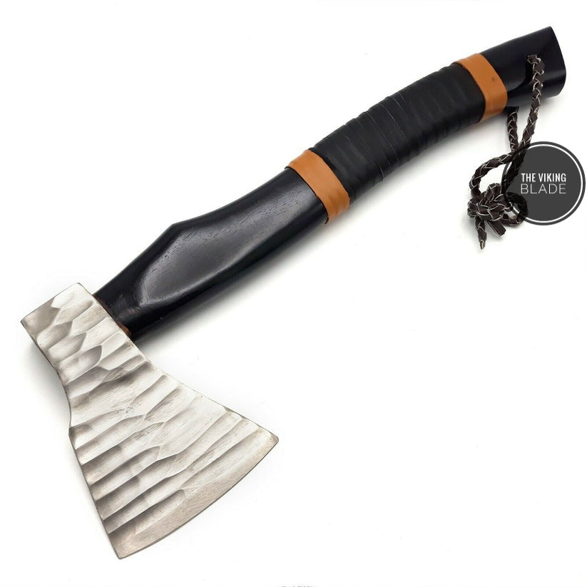 HAND FORGED Carbon Steel Viking Axe Throwing AXE PERSONALIZE GIFT FOR HIM