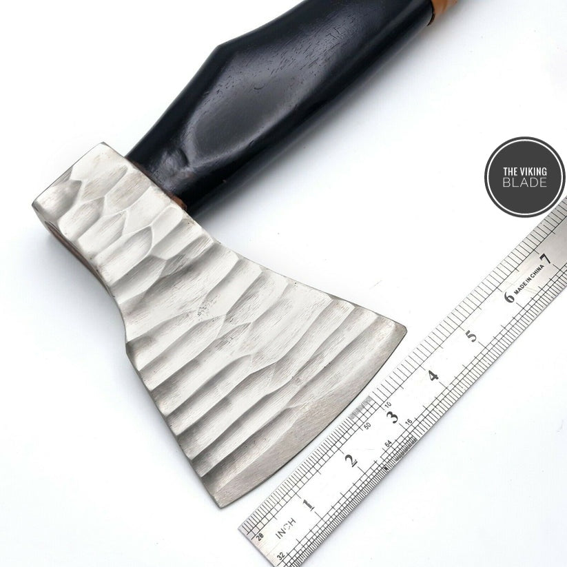 HAND FORGED Carbon Steel Viking Axe Throwing AXE PERSONALIZE GIFT FOR HIM