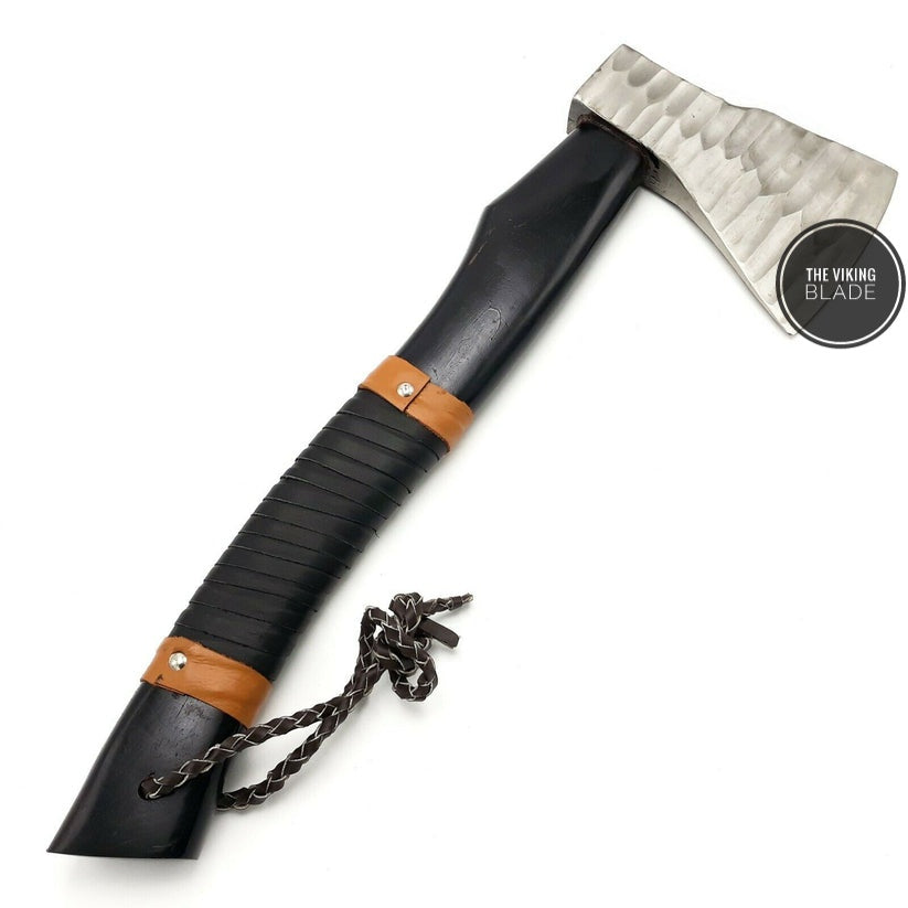 HAND FORGED Carbon Steel Viking Axe Throwing AXE PERSONALIZE GIFT FOR HIM