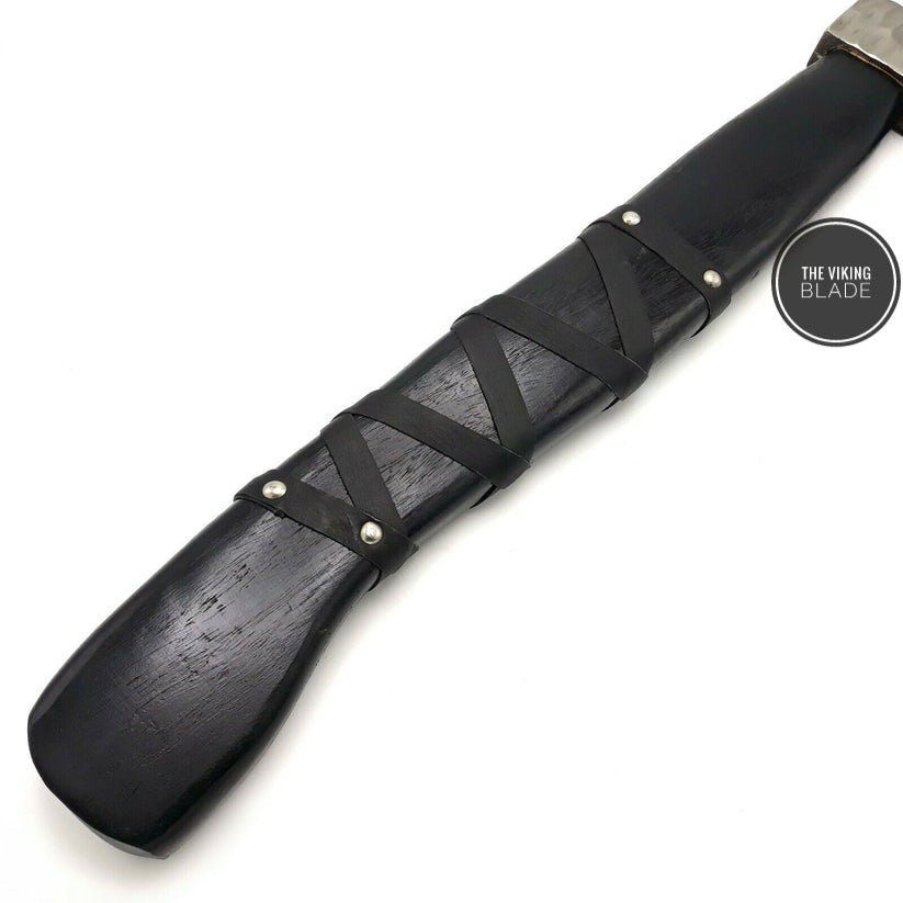 HAND FORGED Carbon Steel Viking Axe Throwing AXE Vegvisir Axe HATCHET, Integral