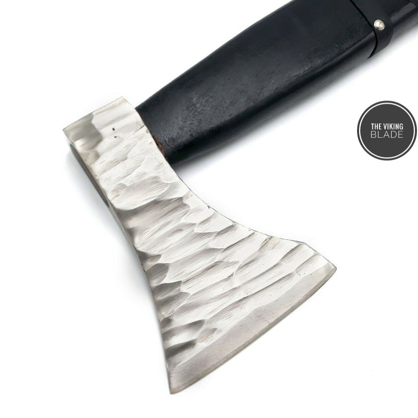 HAND FORGED Carbon Steel Viking Axe Throwing AXE Vegvisir Axe HATCHET, Integral