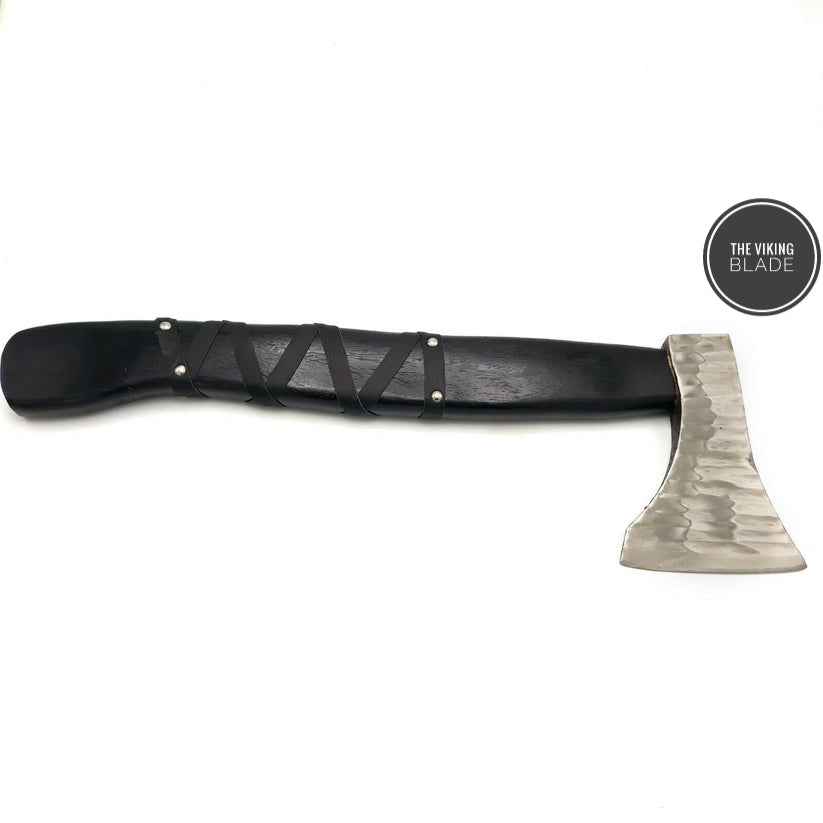 HAND FORGED Carbon Steel Viking Axe Throwing AXE Vegvisir Axe HATCHET, Integral