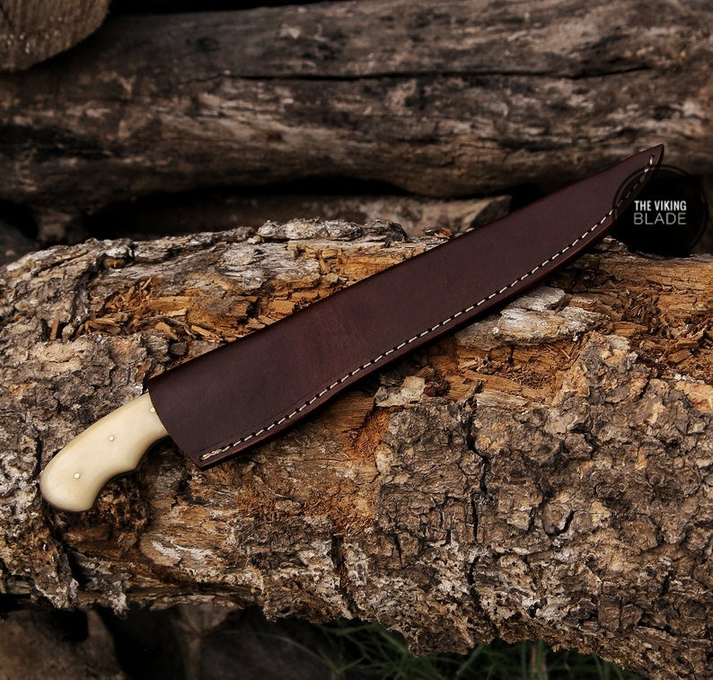 CUSTOM HAND FORGED DAMASCUS STEEL fillet KNIFE