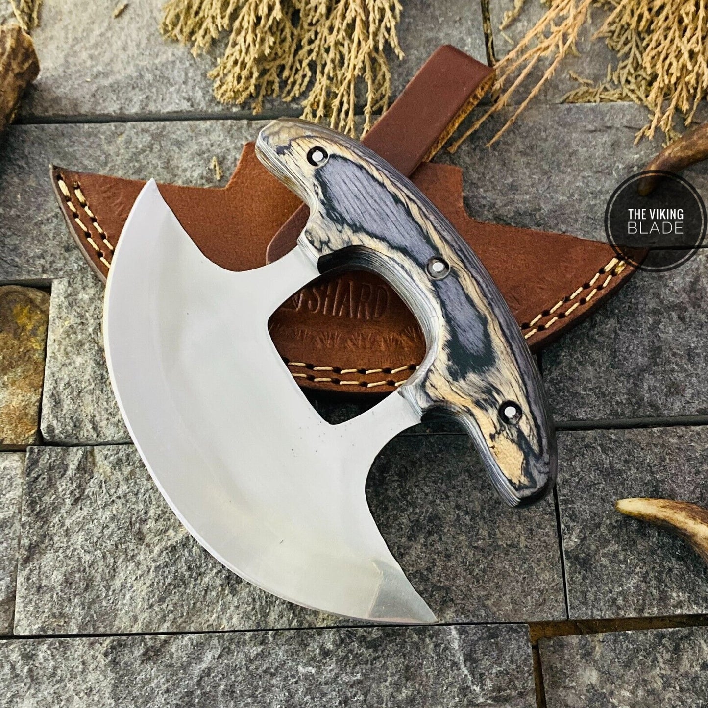 6" Full Tang Ulu Fixed Blade Knife Hunting Knife Camping Knife Tactical W/Sheath