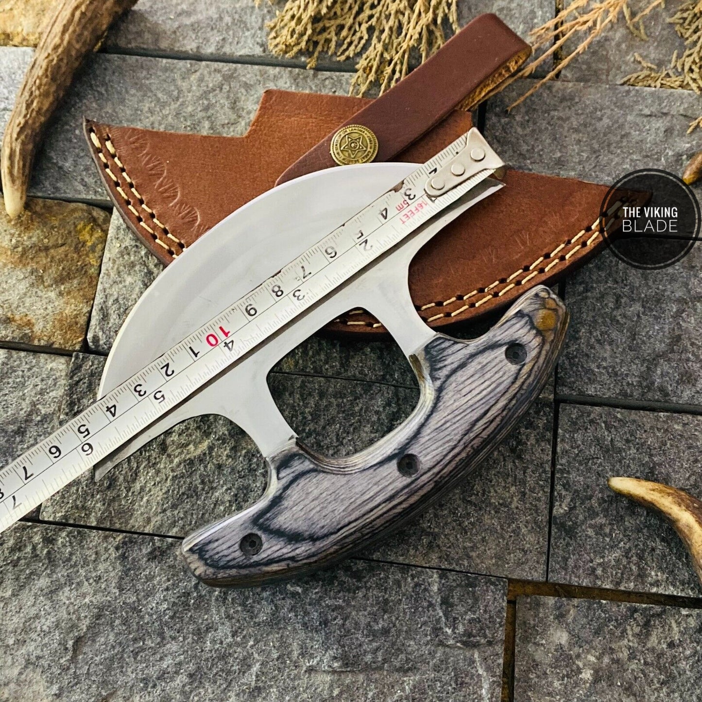 6" Full Tang Ulu Fixed Blade Knife Hunting Knife Camping Knife Tactical W/Sheath