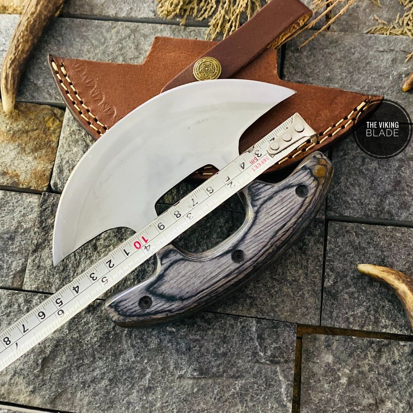 6" Full Tang Ulu Fixed Blade Knife Hunting Knife Camping Knife Tactical W/Sheath