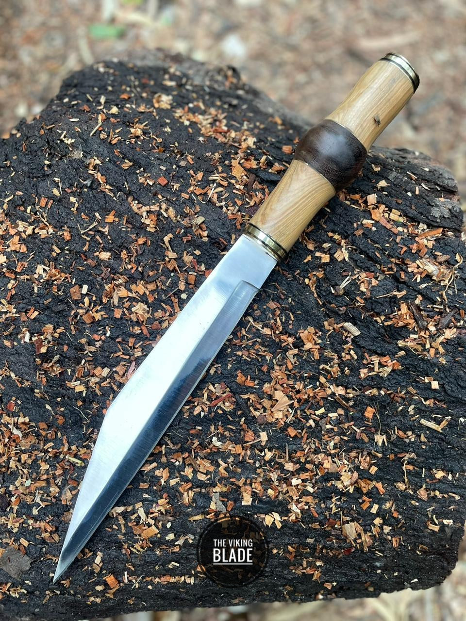 Custom Handmade J2 Stainless steel Seax knife Comes with original leather sheath