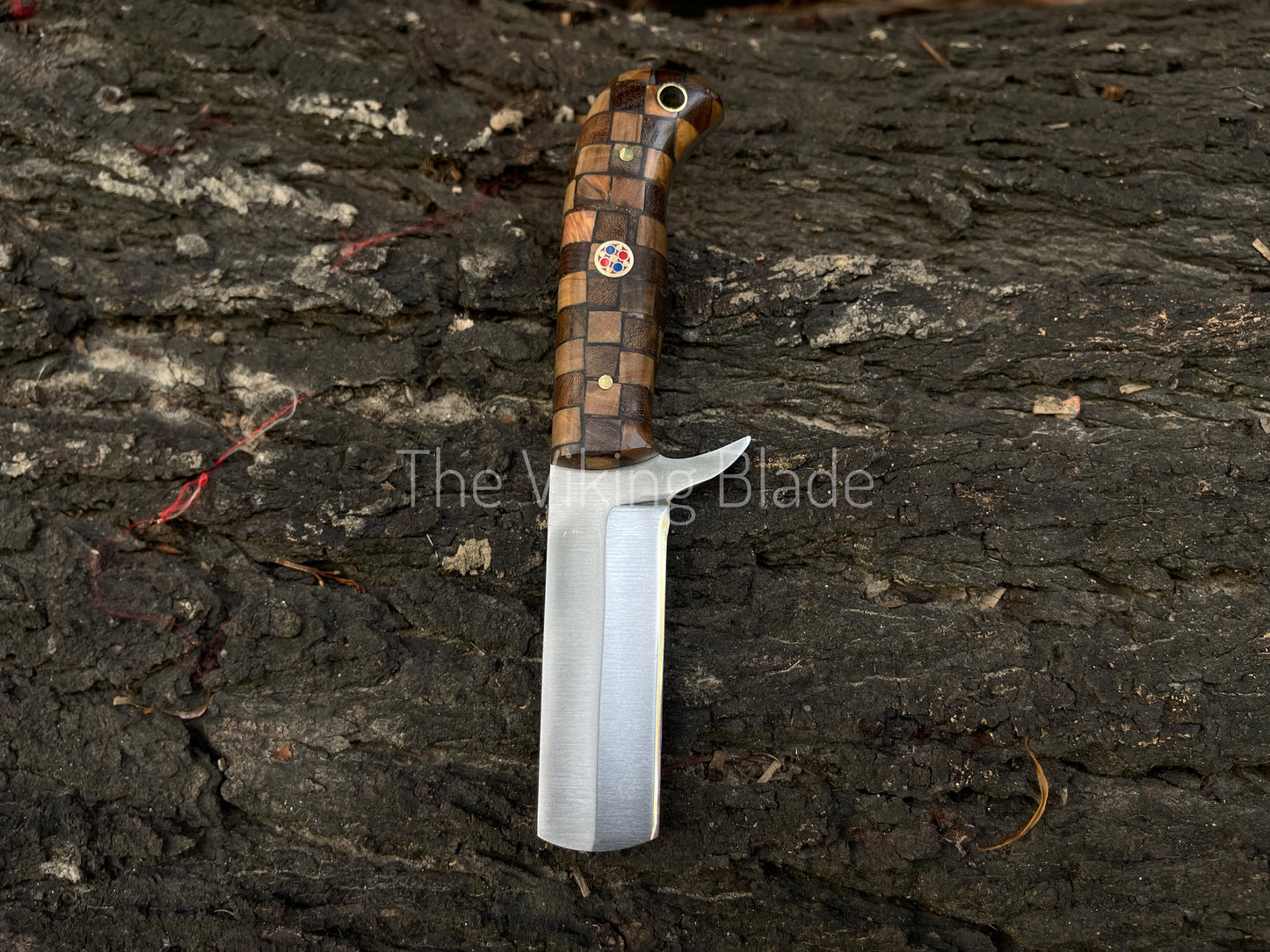 Custom Handmade D2 Steel Cowboy Bull Cutter Knife With Leather Sheath