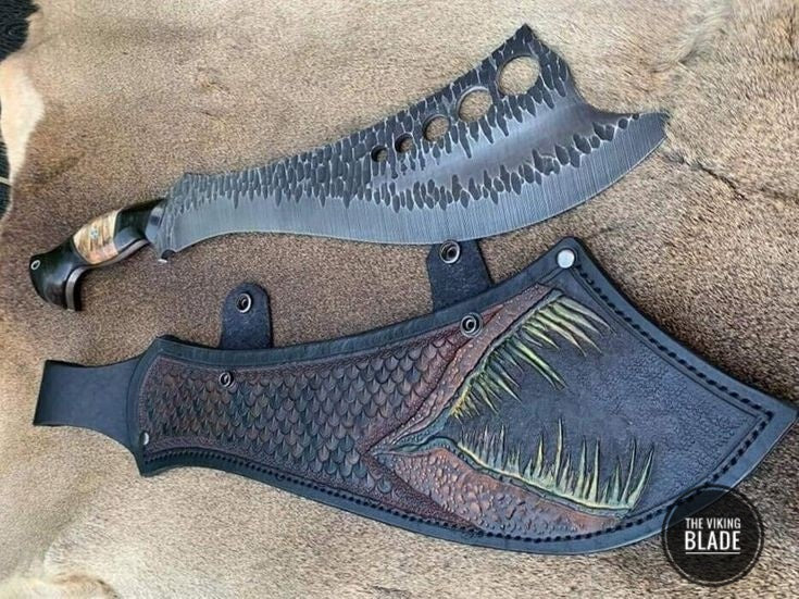Custom HandMade, Railroad Steel, Big Brother, Full tang, Camping, Survival Knife, Hunting Knife, mess Bowie, Hand Forged, Antique Knife