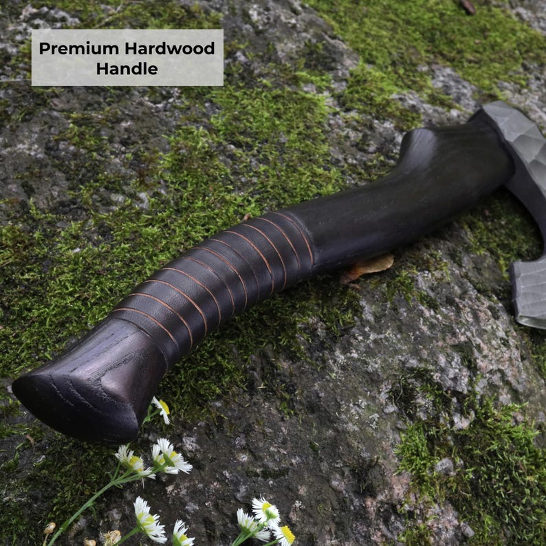 Functional Camping Axe Forged with Sheath | The Viking Blade |