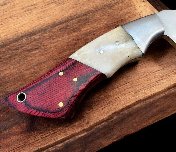 Custom Handmade Stainless Steel leaver Knife With Leather Sheath