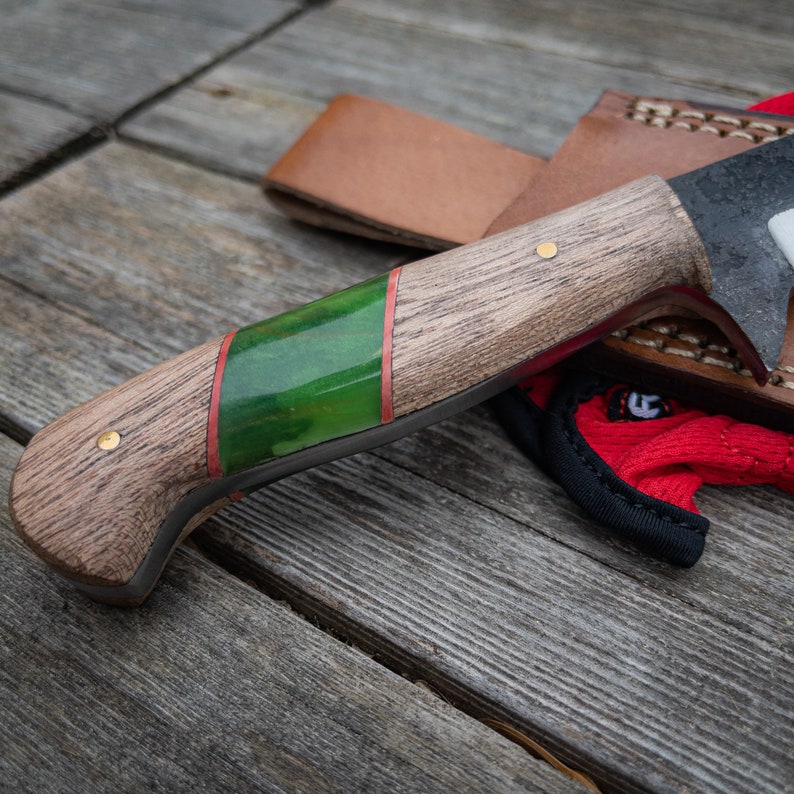 Handmade Forged Full Tang Bull Cutter Knife With Sheath