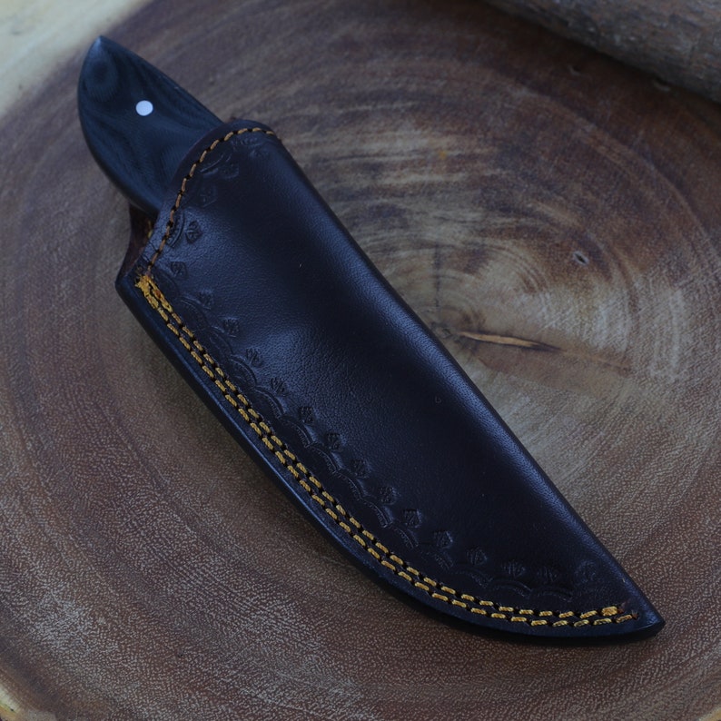 Hand Forged Hunting Knife | Outdoor Camping Hiking Fishing Bushcraft Everyday Slash Textured Full Tang Fixed Blade