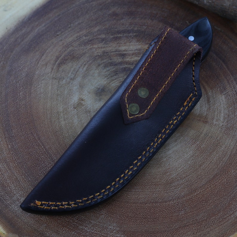Hand Forged Hunting Knife | Outdoor Camping Hiking Fishing Bushcraft Everyday Slash Textured Full Tang Fixed Blade