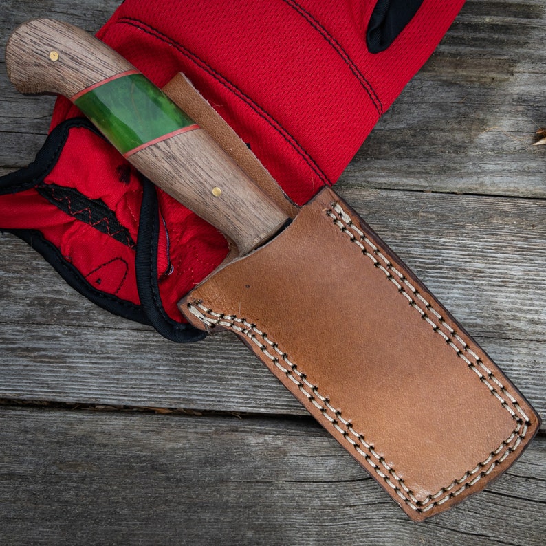 Handmade Forged Full Tang Bull Cutter Knife With Sheath