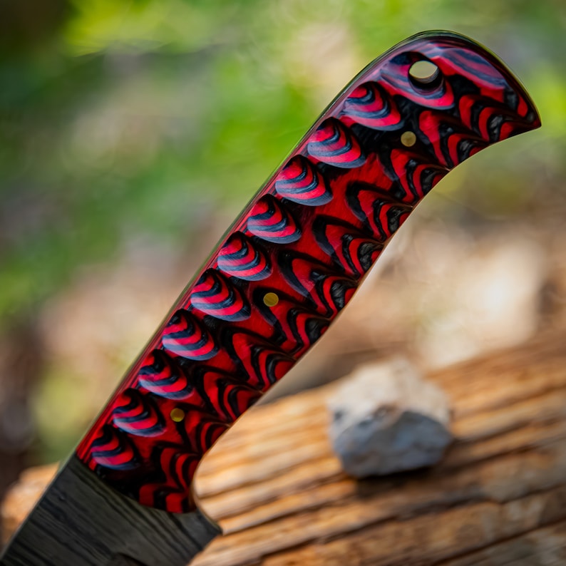 Full Tang Clip Point Hand Forged Bowie Rambo Knife Twisted Handle Hunting Fishing Camping Hiking