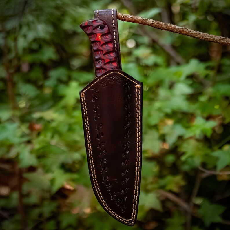 Full Tang Clip Point Hand Forged Bowie Rambo Knife Twisted Handle Hunting Fishing Camping Hiking