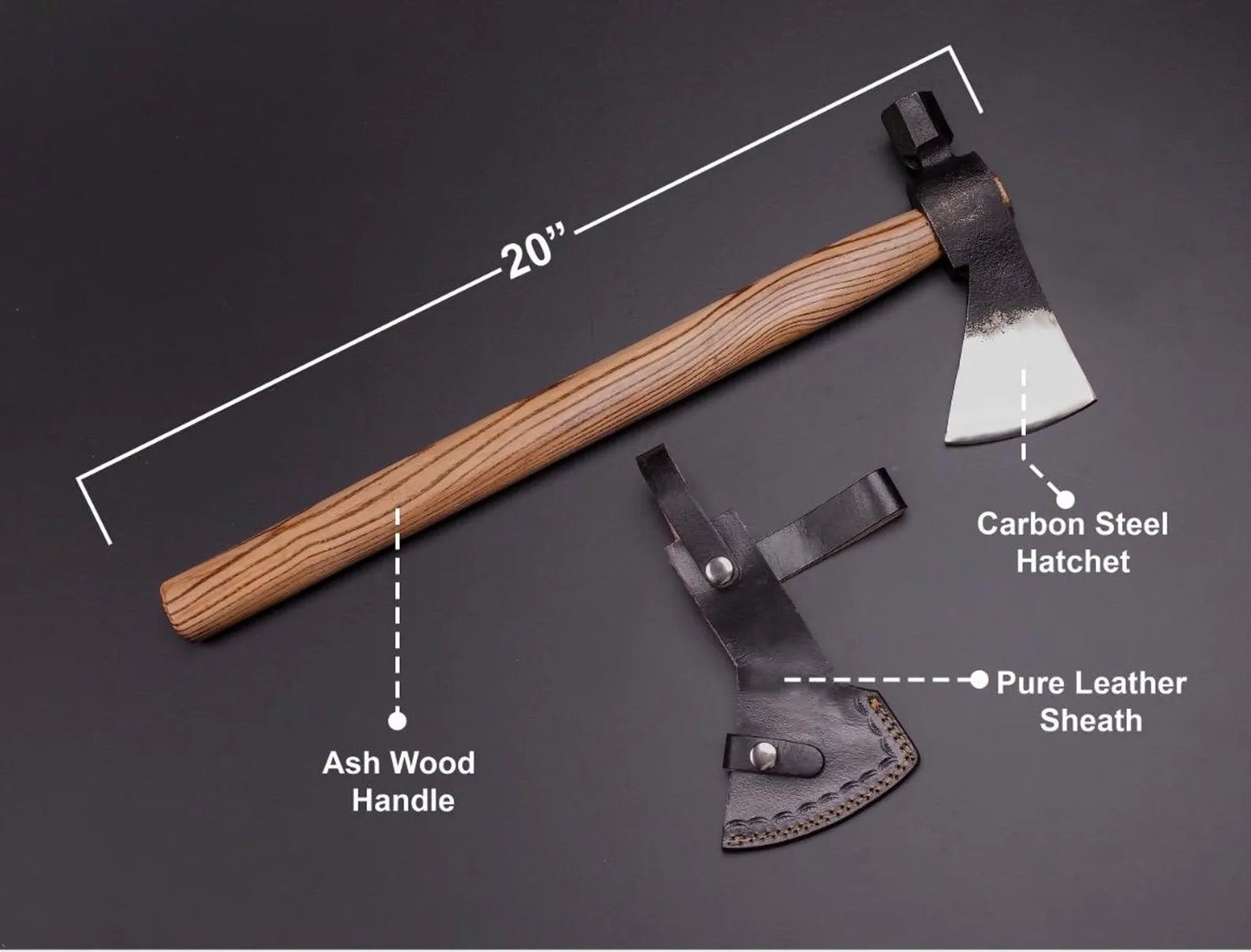 Tomahawk axe Custom Gift Forged carbon Steel VIKING AXE with ash Wood Shaft