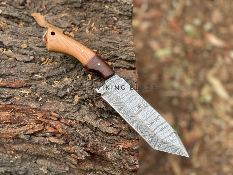Custom Handmade Damascus Steel Tanto Knife