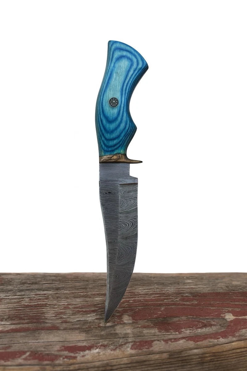 Handmade Damascus Steel Hunting Tactical Bowie Tom Brown Hunting Knife