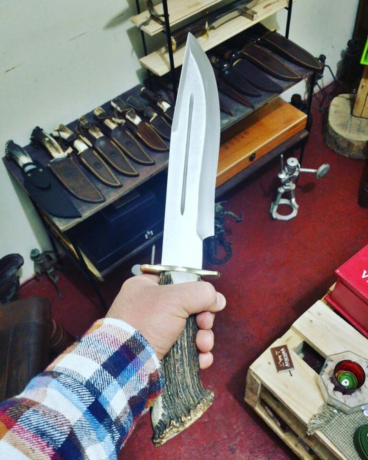 Custom replica of the Stag Handled Bowie Knife