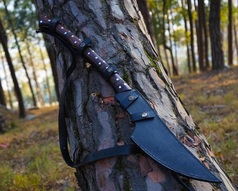 The Legacy of Himalayan Artisanship | Highly Graded Carbon Steel Blade | 9 inch black blade Farmer Axe