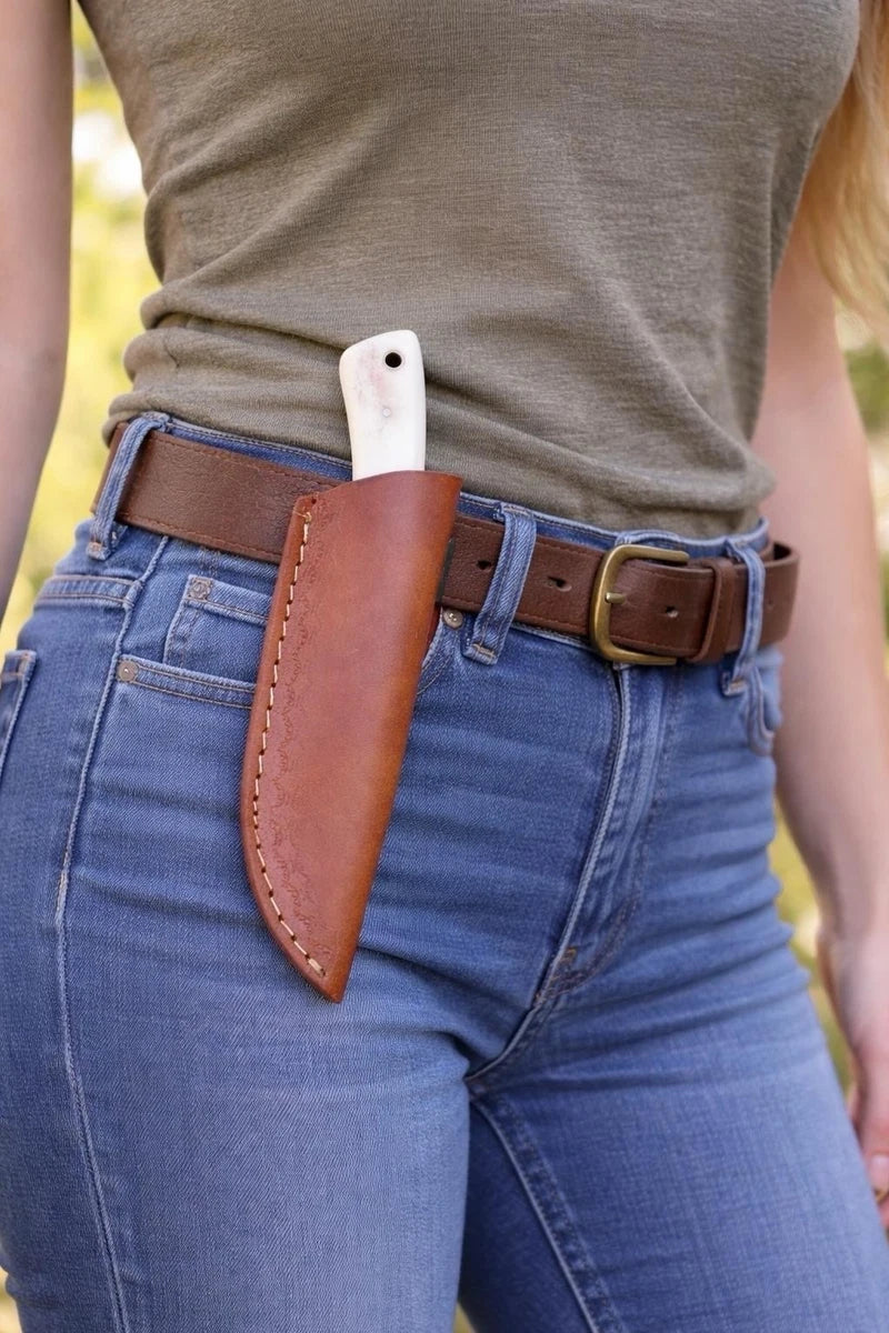 Handmade Forged Steel Hunting Knife Full Tang Survival Outdoor Fix Blade Skinner