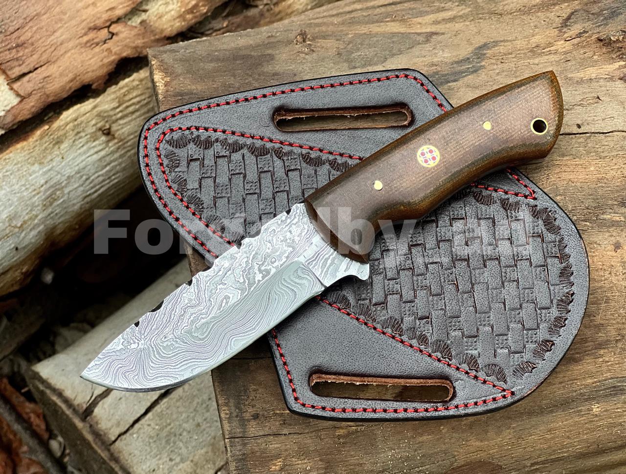 Custom Handmade Damascus Steel Folding Pocket Knife