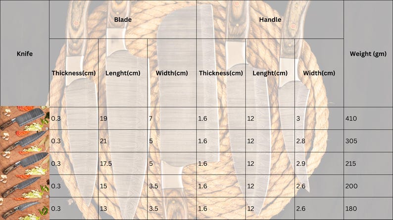 Custom Handmade Damascus Steel Chef Kitchen Knives Set With Leather Roll Kit