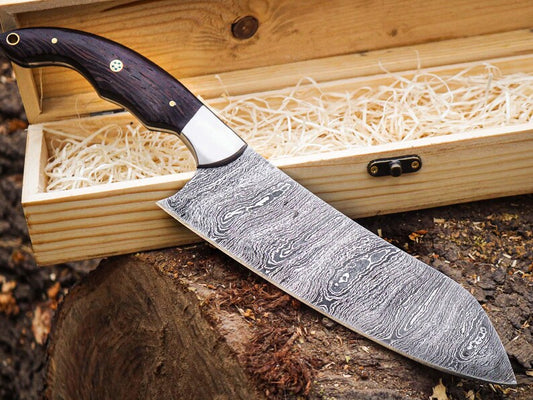 Handmade Chef Knife | Kitchen Knives | Damascus Steel Blade | Gift For Husband