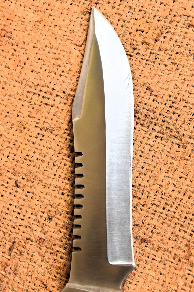 Handmade Carbon Steel Hunting Knife With Wood Handle Bowie Knife Gift For Him Anniversary Gift Camping Knife Gift For Father Outdoor Gift