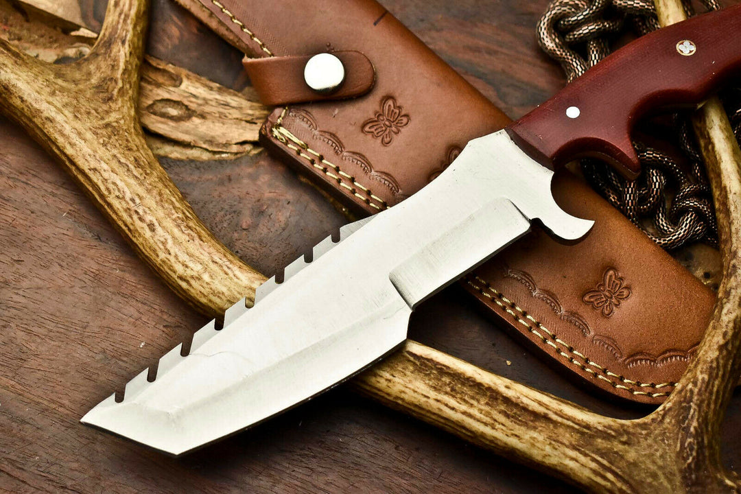 Custom Handmade Steel Tracker Hunitng Knife