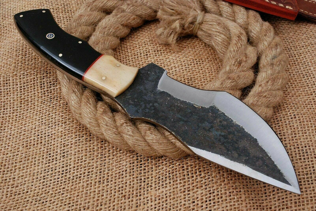Beautiful Custom Handmade Forged Railroad High Carbon Steel Hunting Knife