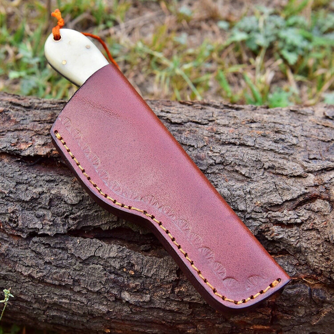 Custom Handmade FORGED DAMASCUS STEEL Bull Cutter Tanto HUNTING Fix Blade Knife