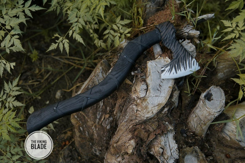 Custom Hand Forged Carbon Steel Viking Axe |The Viking Blade|